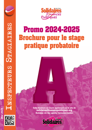 Brochure stage pratique probatoire Inspecteur stagiaire