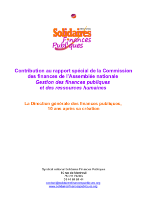 Rapport la DGFiP 10 ans après