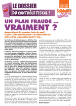 Dossier Contrôle fiscal : Un plan fraude....vraiment ?